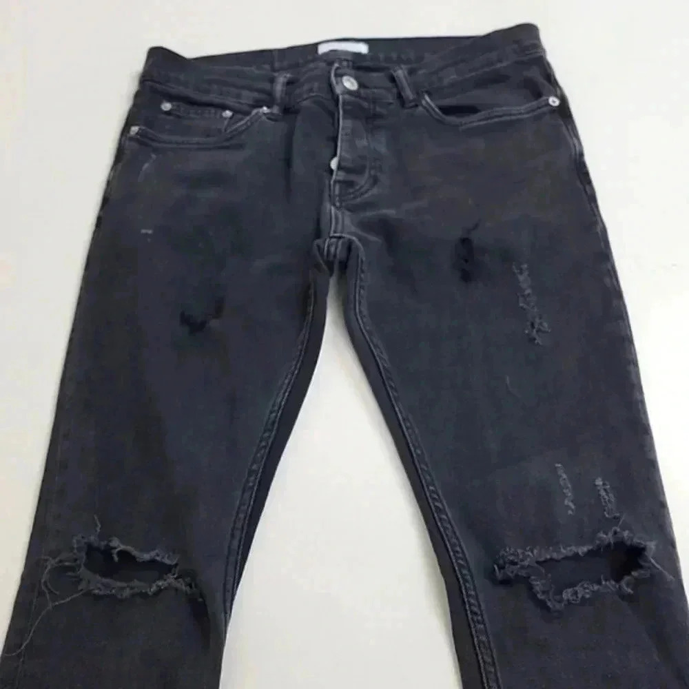 Sandro Distressed High Rise Jeans - Picture 3 of 9